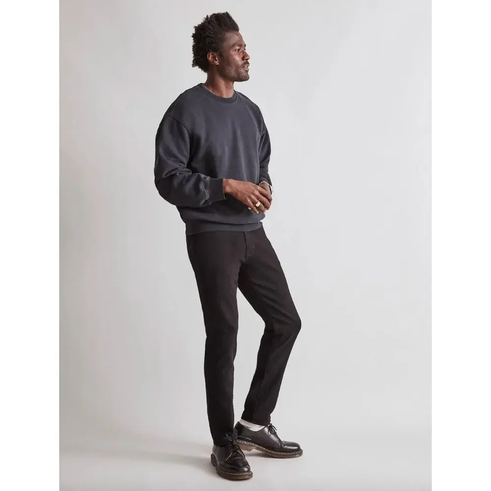 Madewell Athletic Slim Jeans Mens Tapered Stretch Denim Black Mid Rise 31/32 NWT